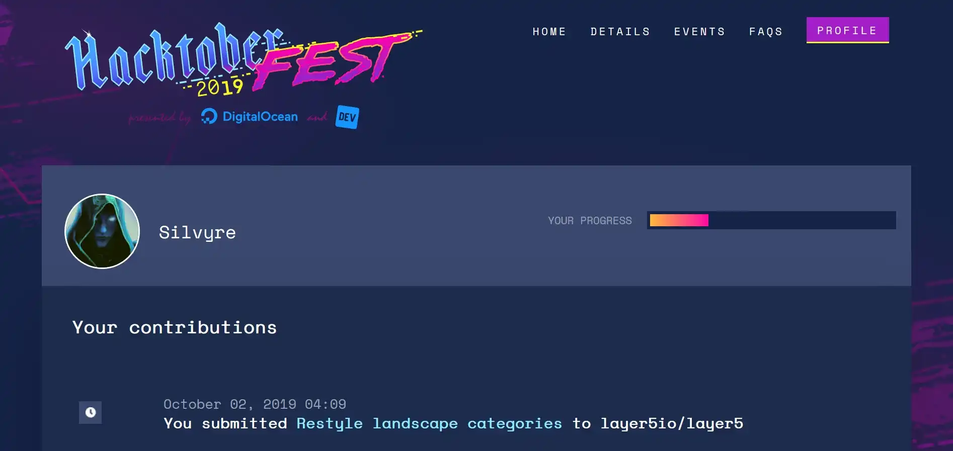 Hacktoberfest 2019: documenting my first-ever Hacktoberfest contribution